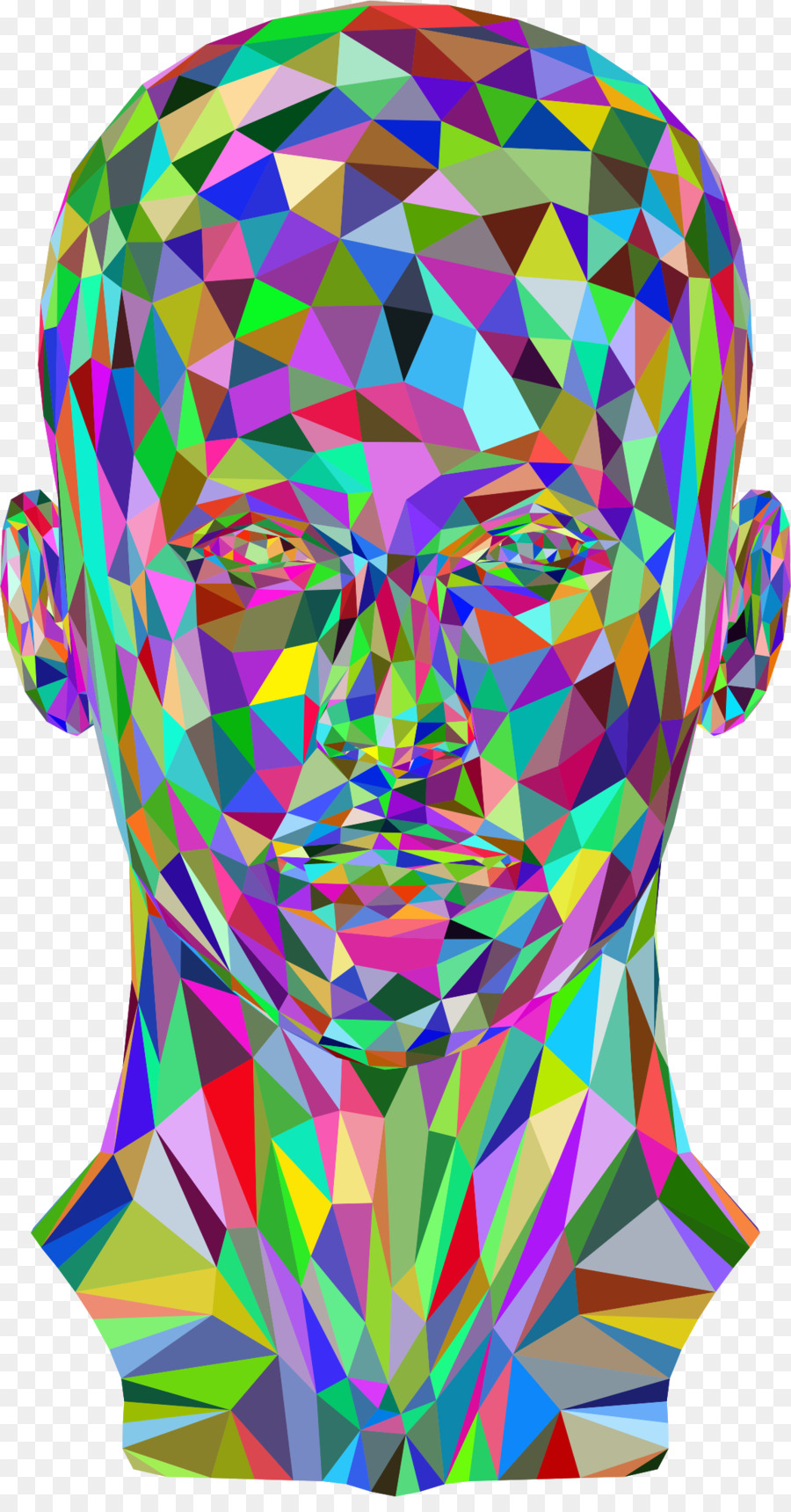 Cabeza Colorida，Rostro PNG