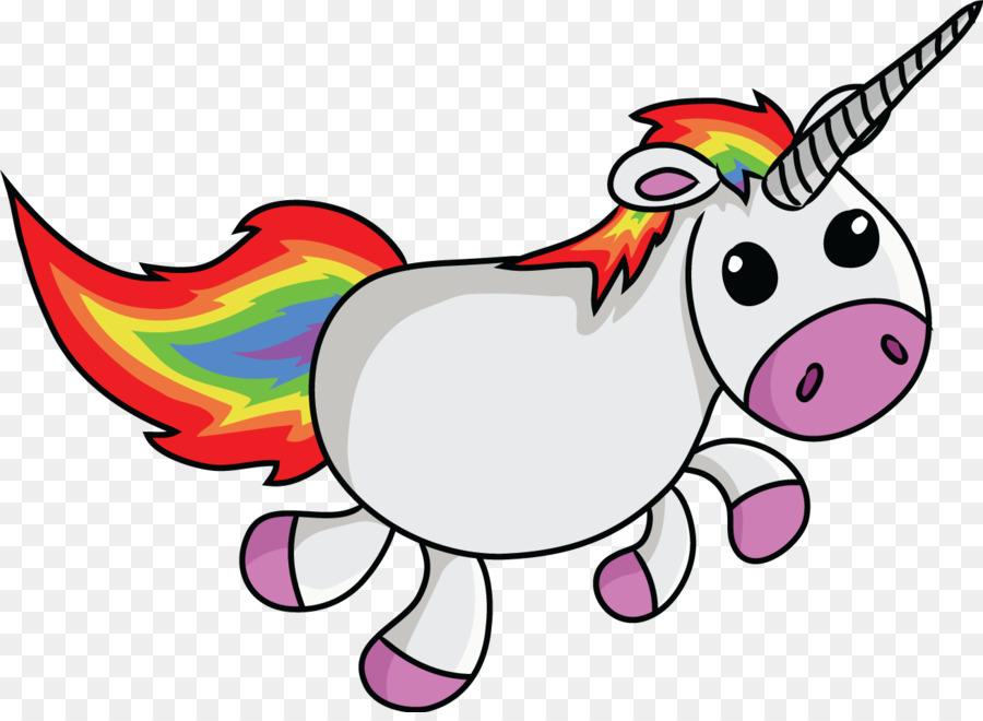 Unicornio En El Arcoiris，Fantasía PNG