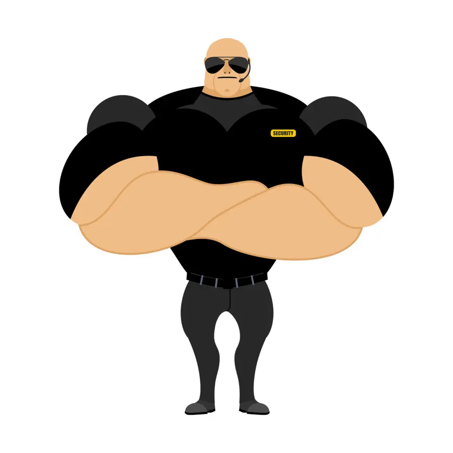 Guardia De Seguridad，Bouncer PNG