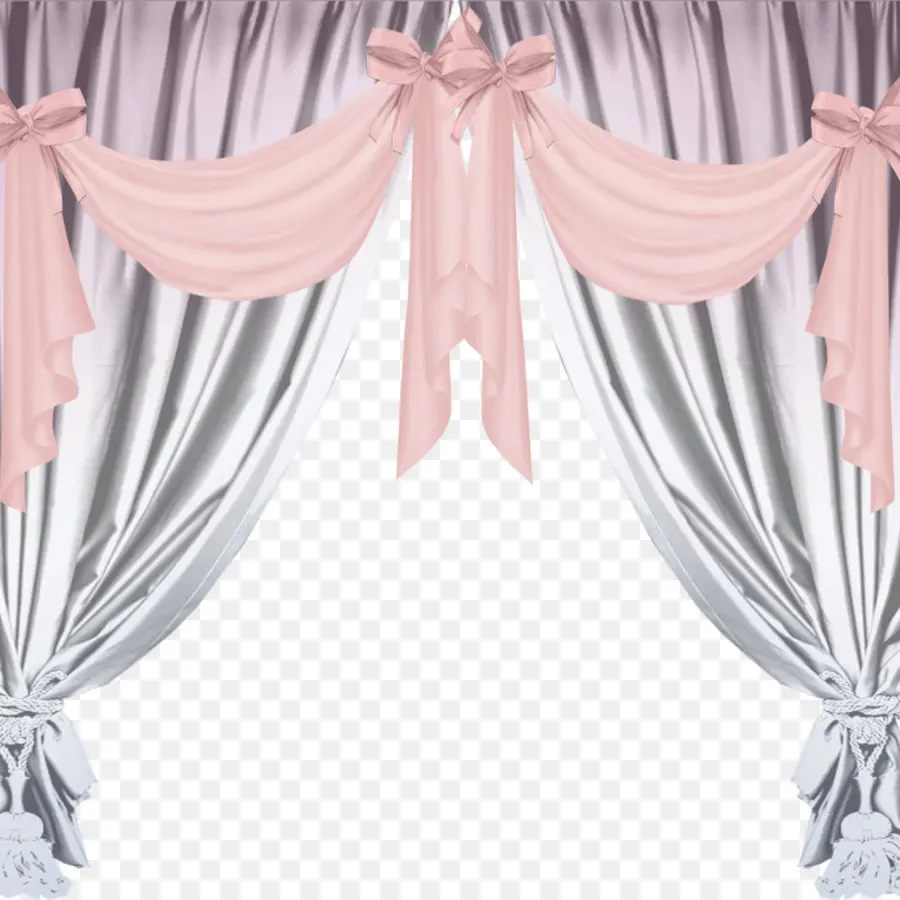 Cortinas Rosas Y Plateadas，Cortinas PNG