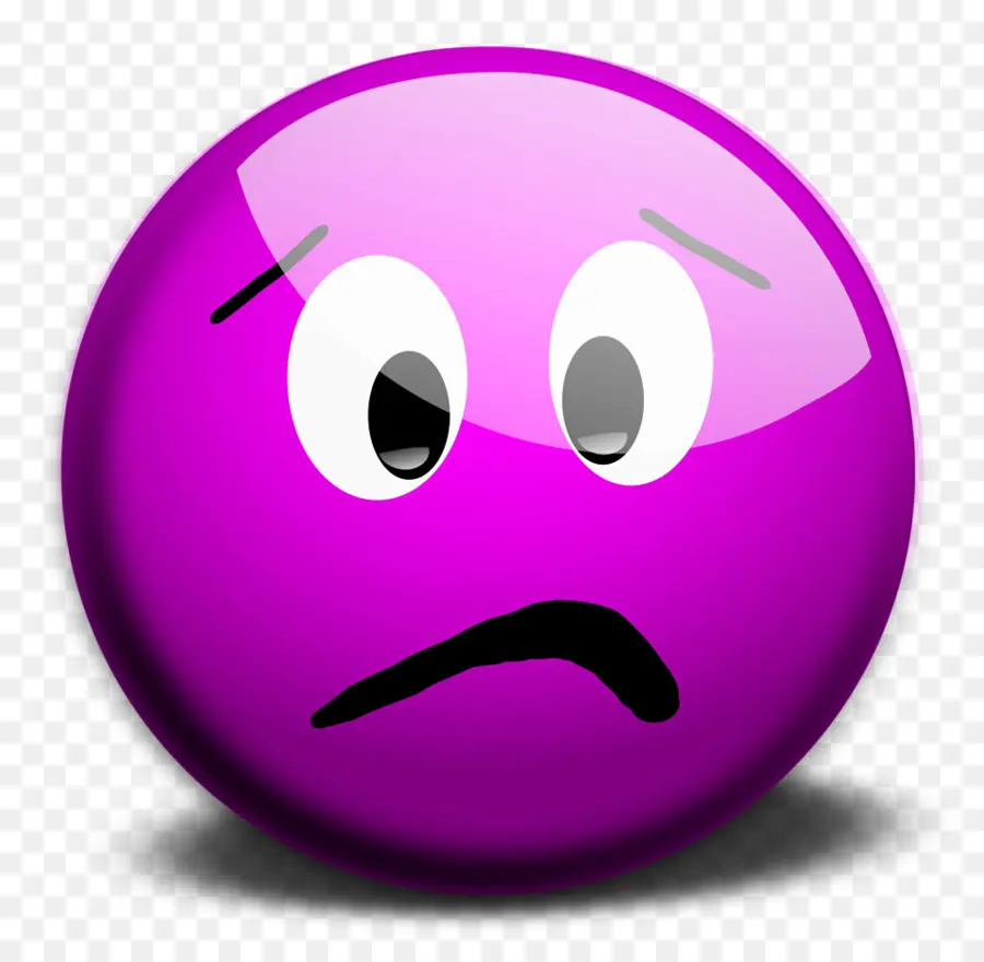 Emoji Morado，Rostro PNG