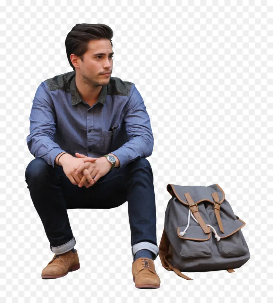 Hombre Con Mochila，Viajar PNG