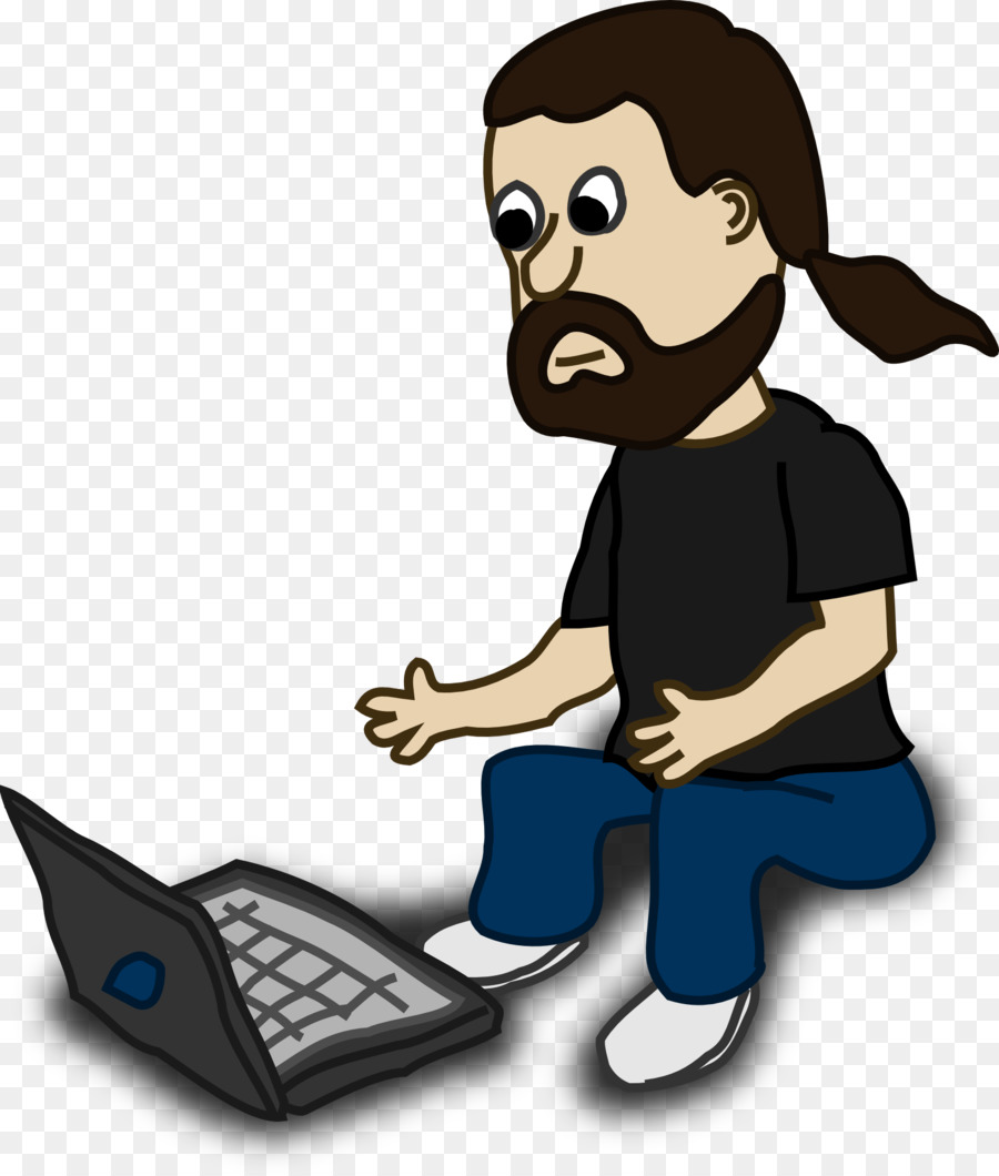 Hombre Con Computador Portatil，Computadora PNG