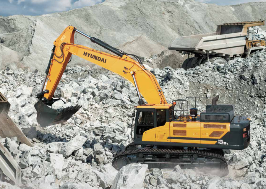 Excavadora Amarilla，Hyundai PNG