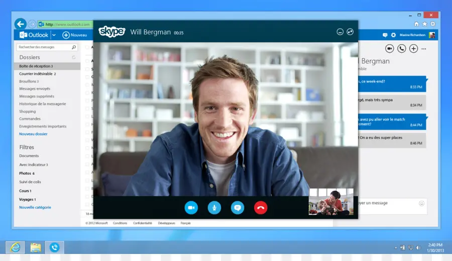 Videollamada，Skype PNG