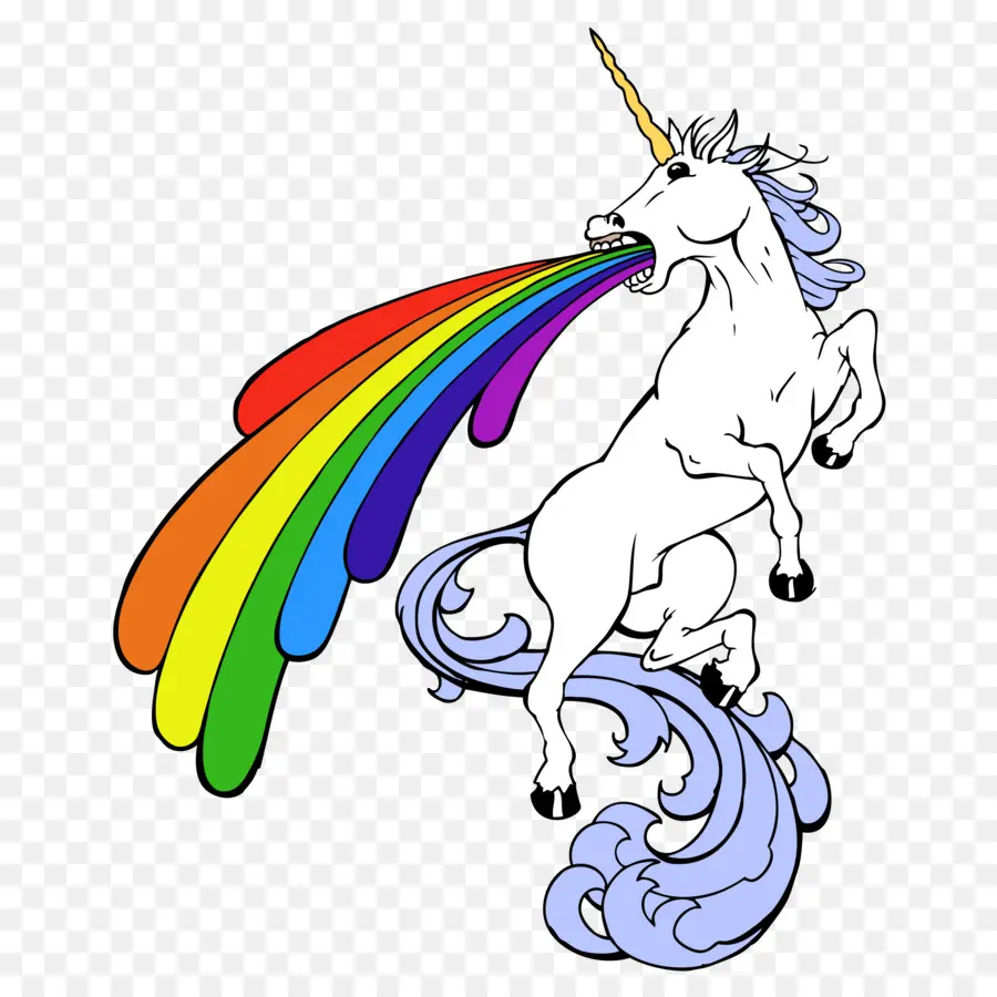 Unicornio，Arcoíris PNG