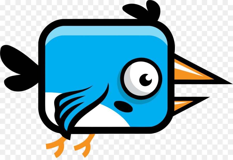 Pájaro De Dibujos Animados，Azul PNG