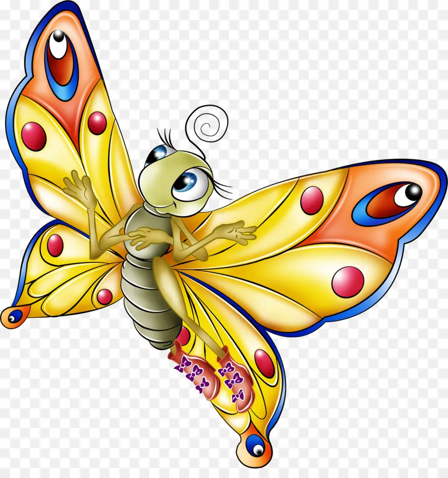 Mariposa，De Dibujos Animados PNG