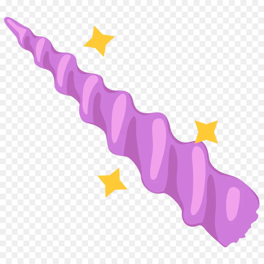 Cuerno De Unicornio Morado，Magia PNG