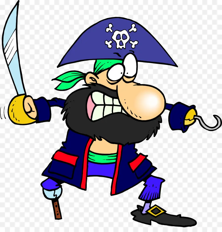 Pirata De Dibujos Animados，Espada PNG