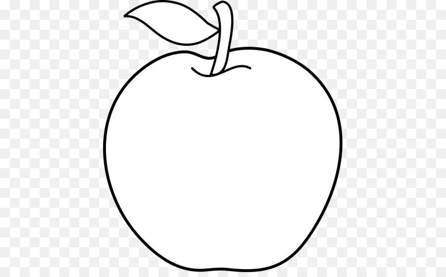 Contorno De Manzana，Fruta PNG