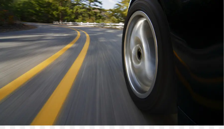 Coche En La Carretera，Rueda PNG