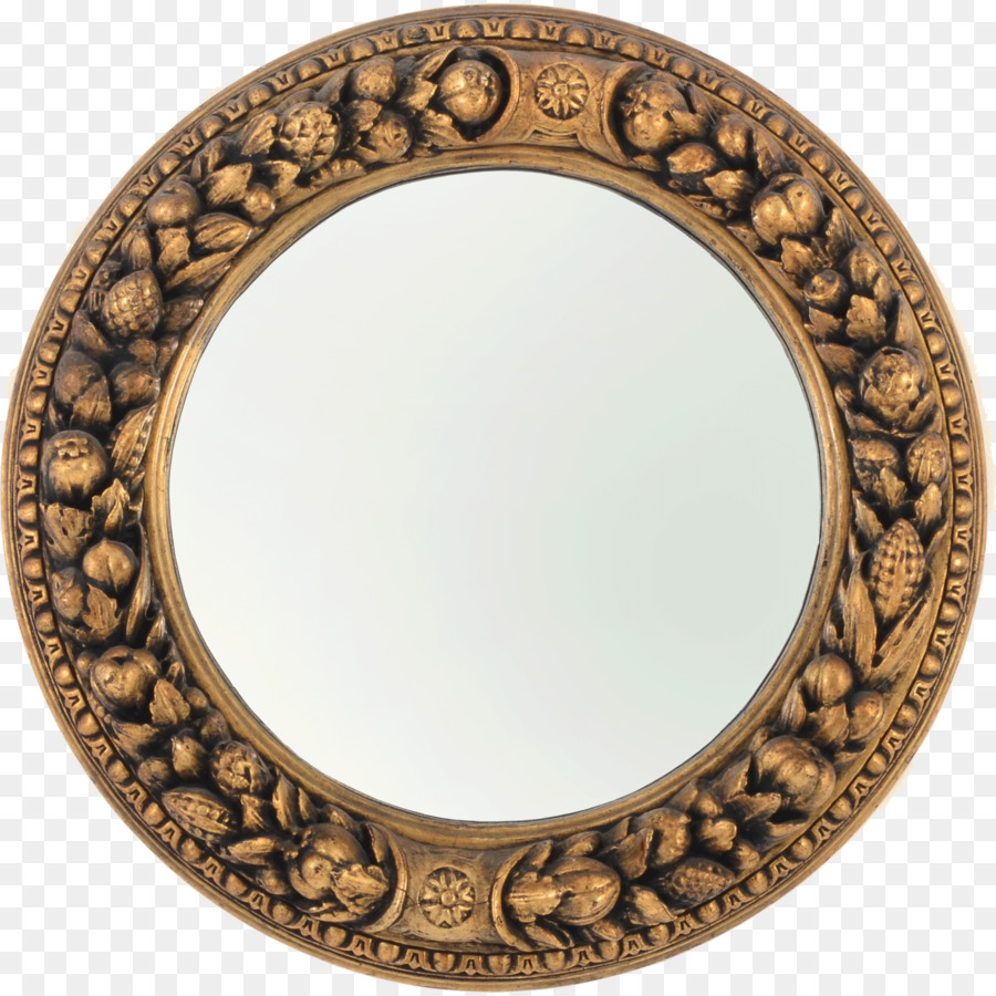 Espejo Dorado，Decorativo PNG