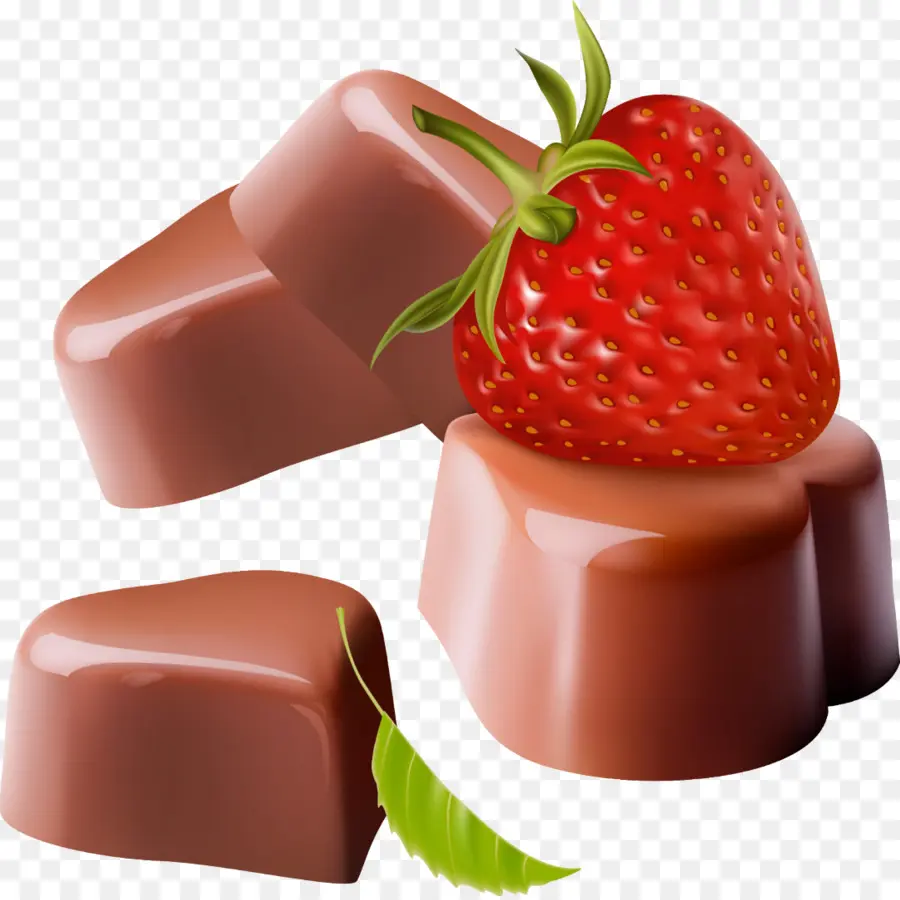 Fresa，Barra De Chocolate PNG