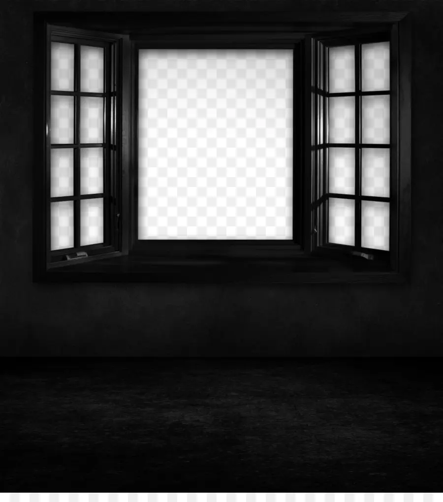 Ventana Abierta，Oscuro PNG