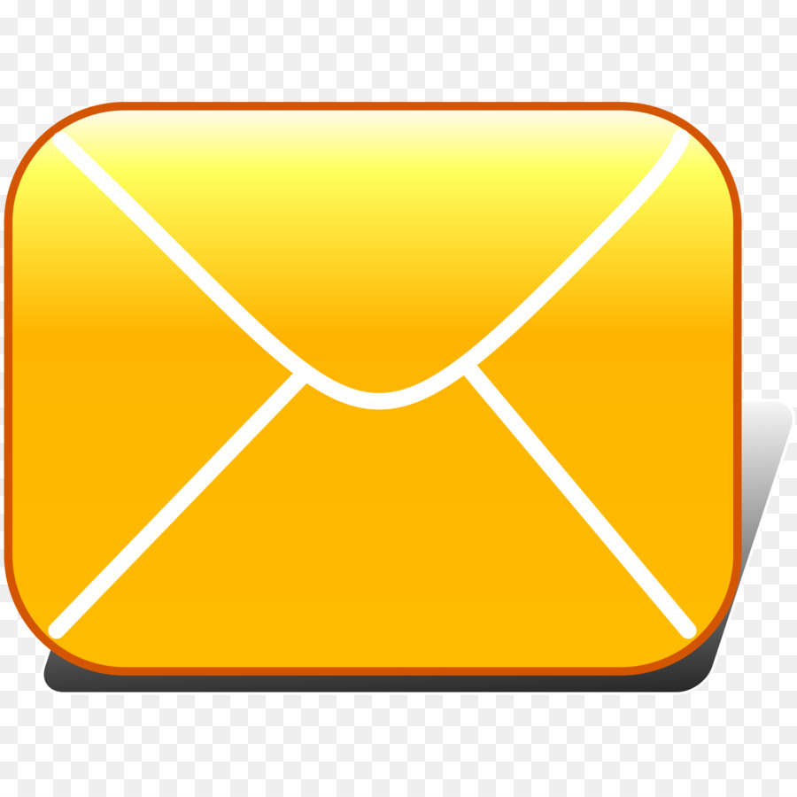 Icono De Correo Electrónico，Naranja PNG