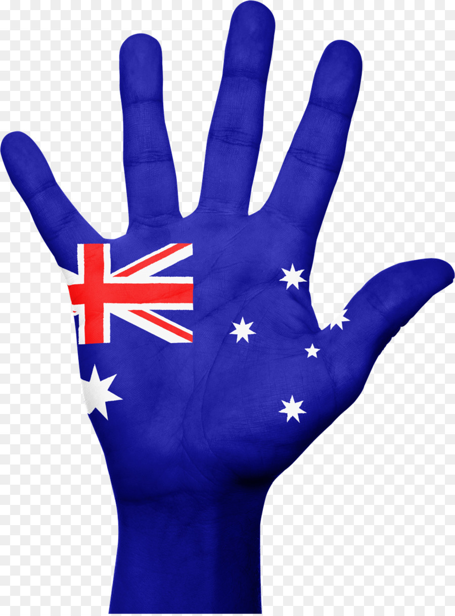 Mano Con Bandera Australiana，Mano PNG