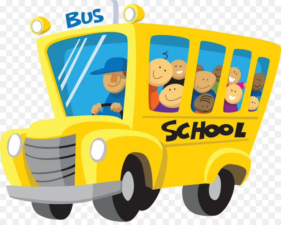 Autobús Escolar，Niños PNG