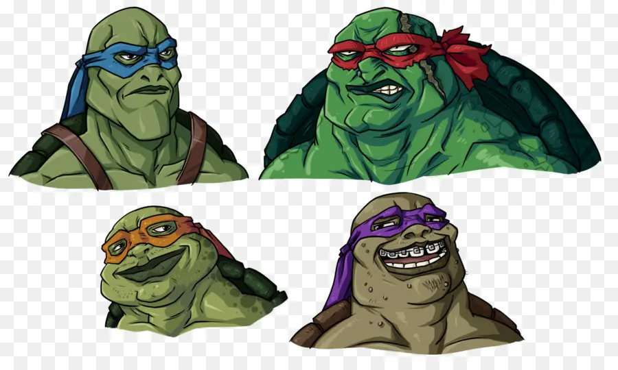 Tortugas Ninjas Mutantes Adolescentes，Dibujos Animados PNG