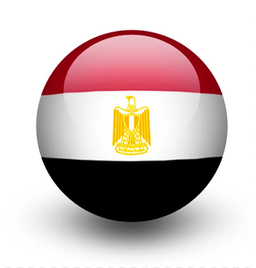 Esfera De La Bandera Egipcia，Egipto PNG