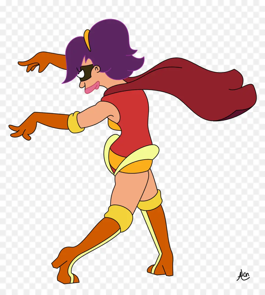 Personaje De Superhéroe，Pelo Morado PNG