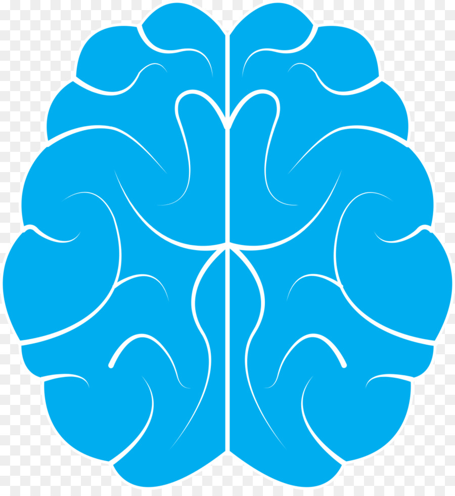 Cerebro，Azul PNG