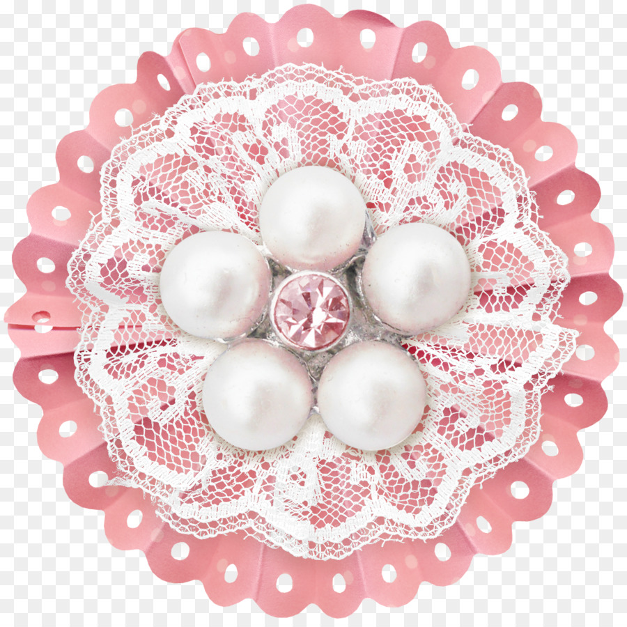 Broche Rosa，Cordón PNG