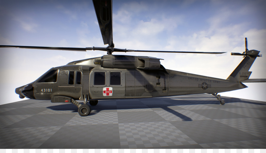 Sikorsky Uh60 Black Hawk，Helicóptero PNG