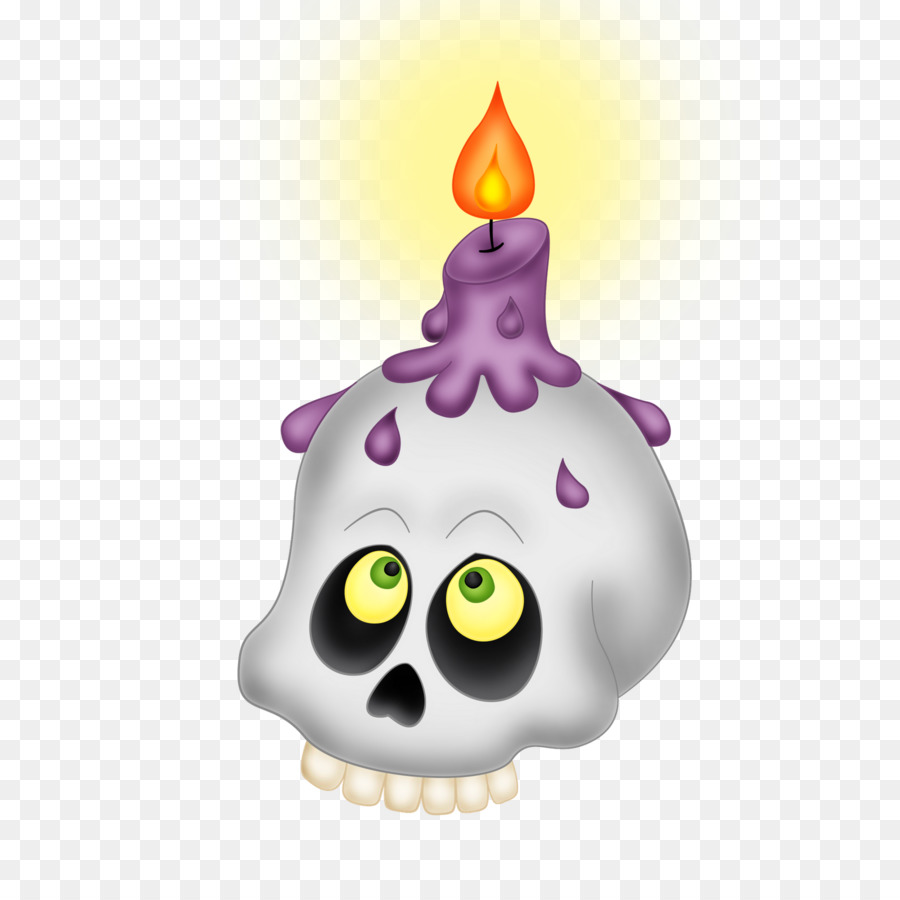 Calavera Con Vela，Vela PNG