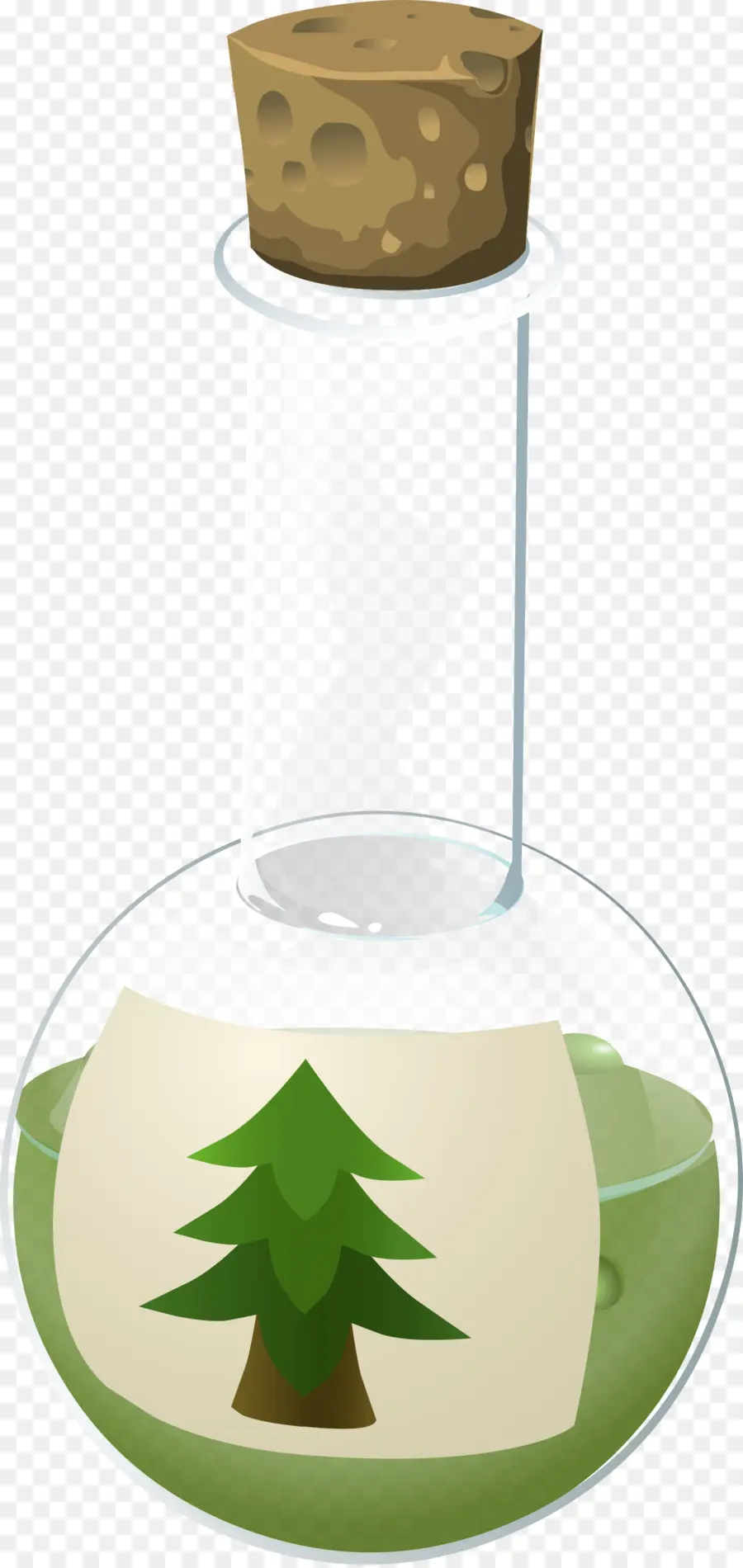 Botella De Poción，árbol PNG