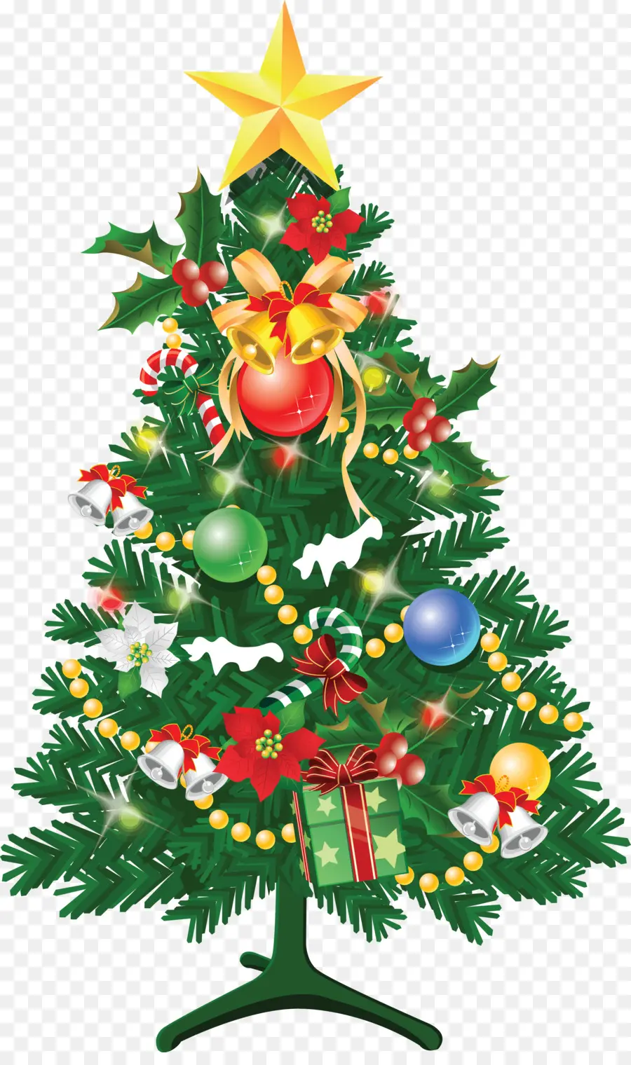 Árbol De Navidad，Estrella PNG