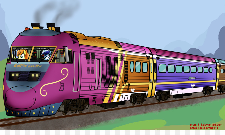 Tren Colorido，Ferrocarril PNG