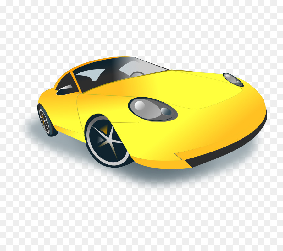 Coche Amarillo，Automóvil PNG