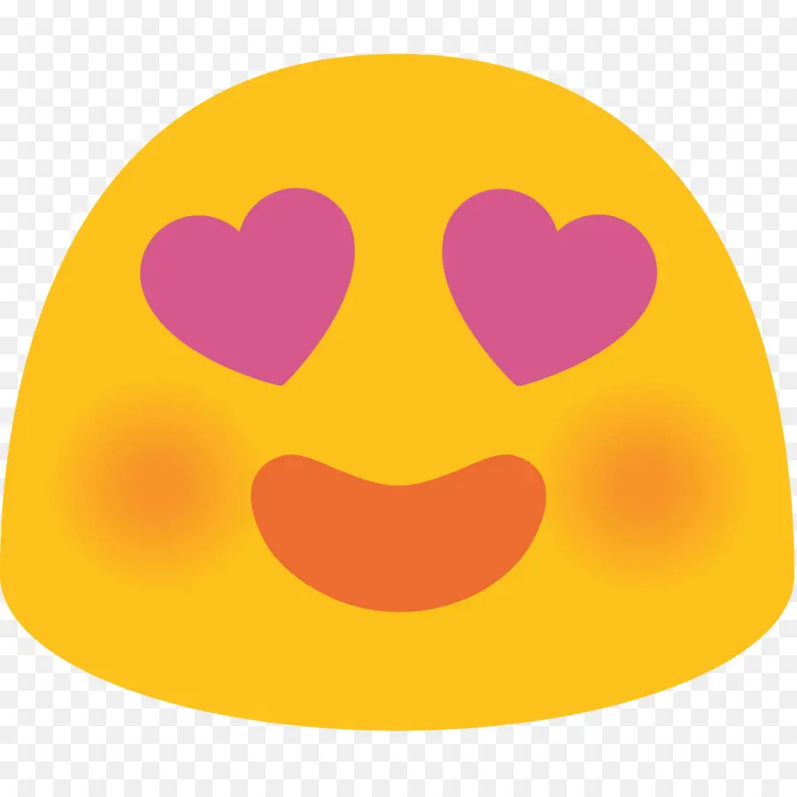 Emoji De Ojos De Corazón，Sonriente PNG