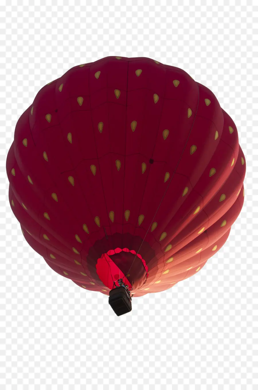 Globo Aerostático Rojo，Cesta PNG