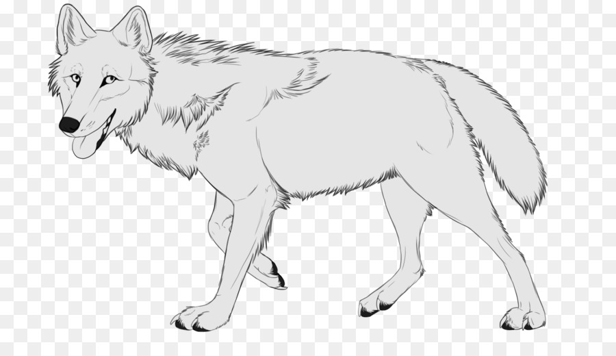 Lobo Gris，Arte Lineal PNG