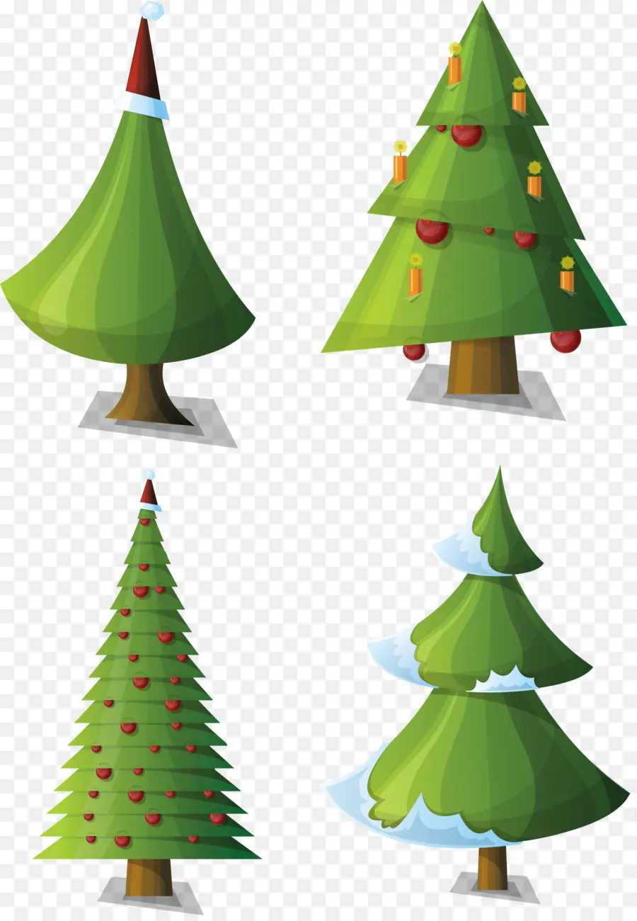 Santa Claus，árbol De Navidad PNG