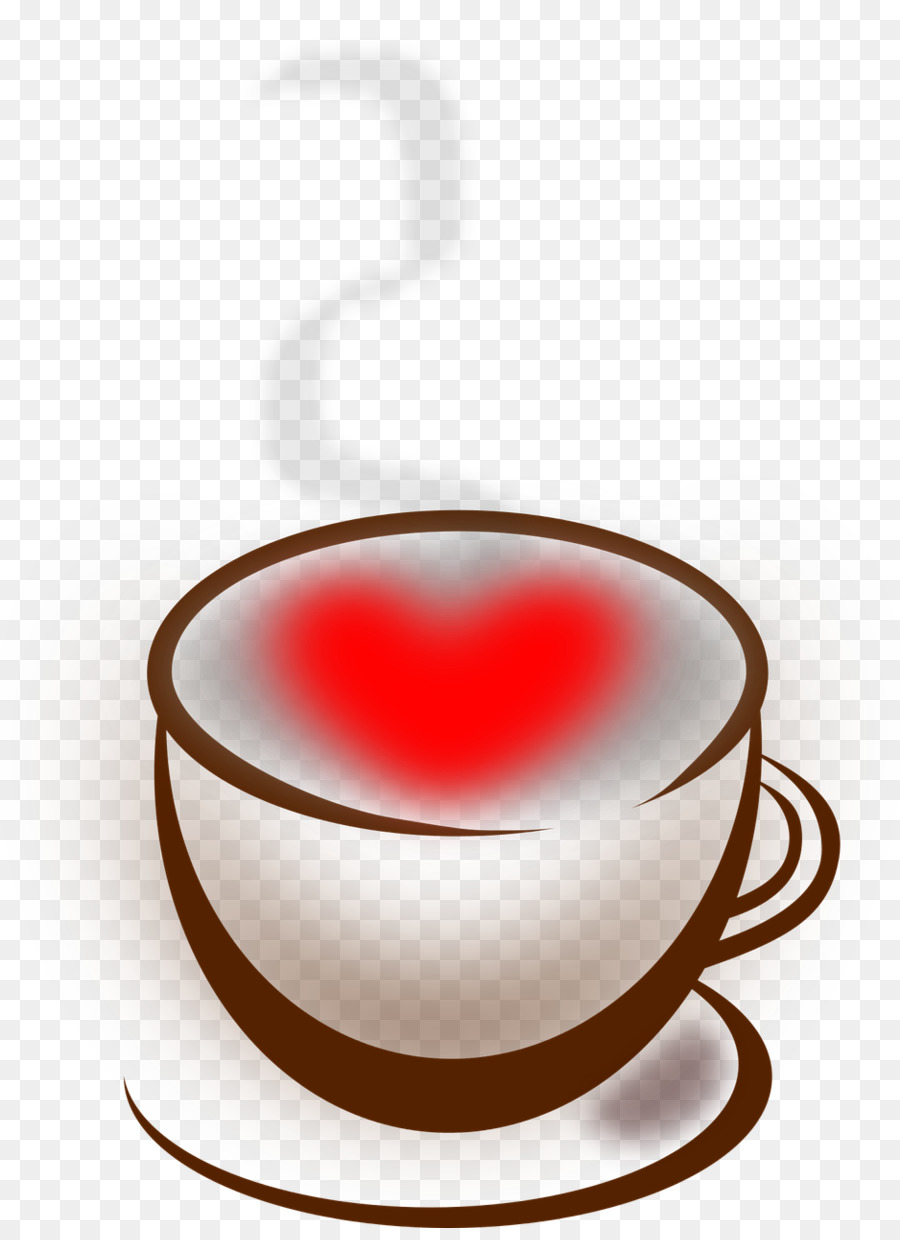 Taza De Cafe，Corazón PNG