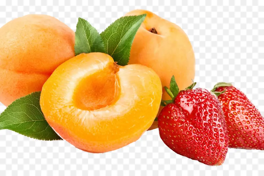 Albaricoques Y Fresas，Fruta PNG