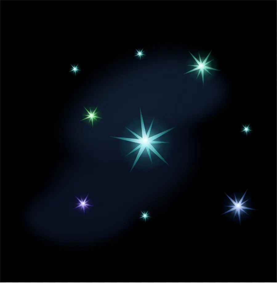 Estrellas En El Cielo Nocturno，Estrellas PNG