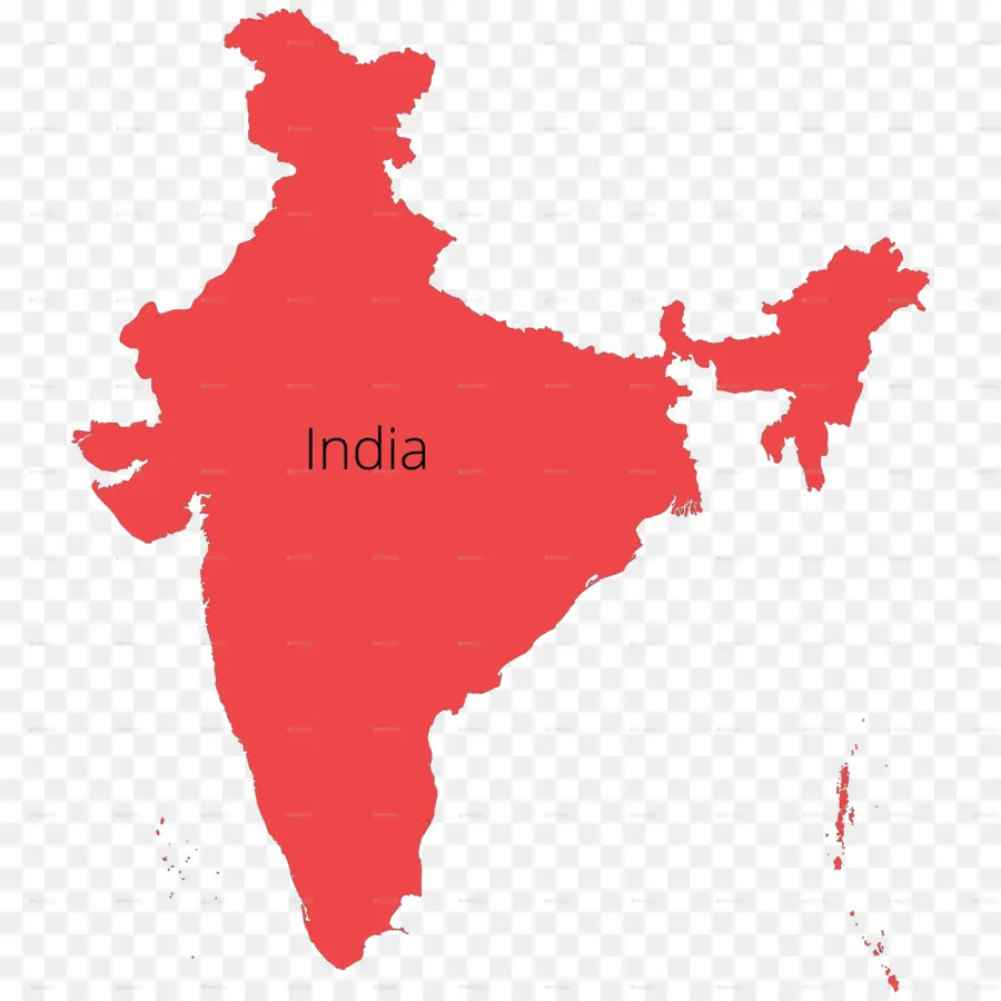 Mapa De La India，País PNG