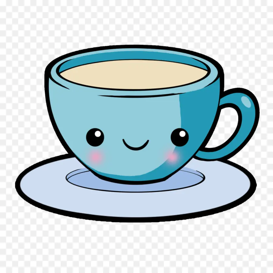 Linda Taza De Té，Sonriente PNG