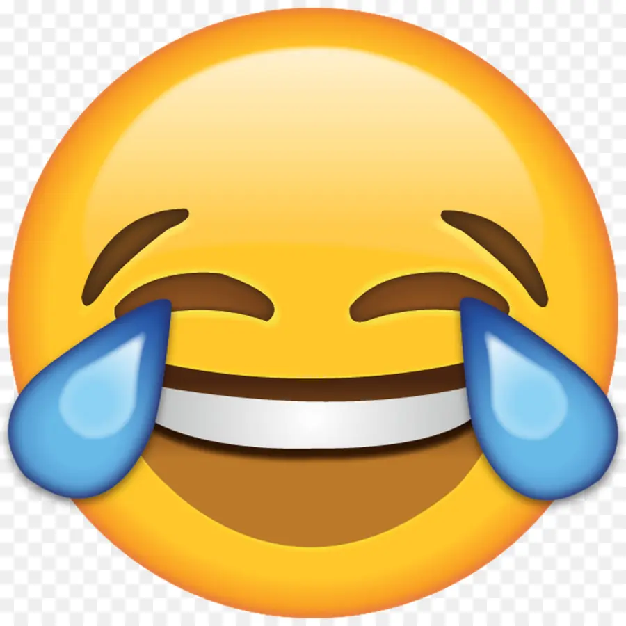 Emoji，Cara Con Lágrimas De Alegría Emoji PNG