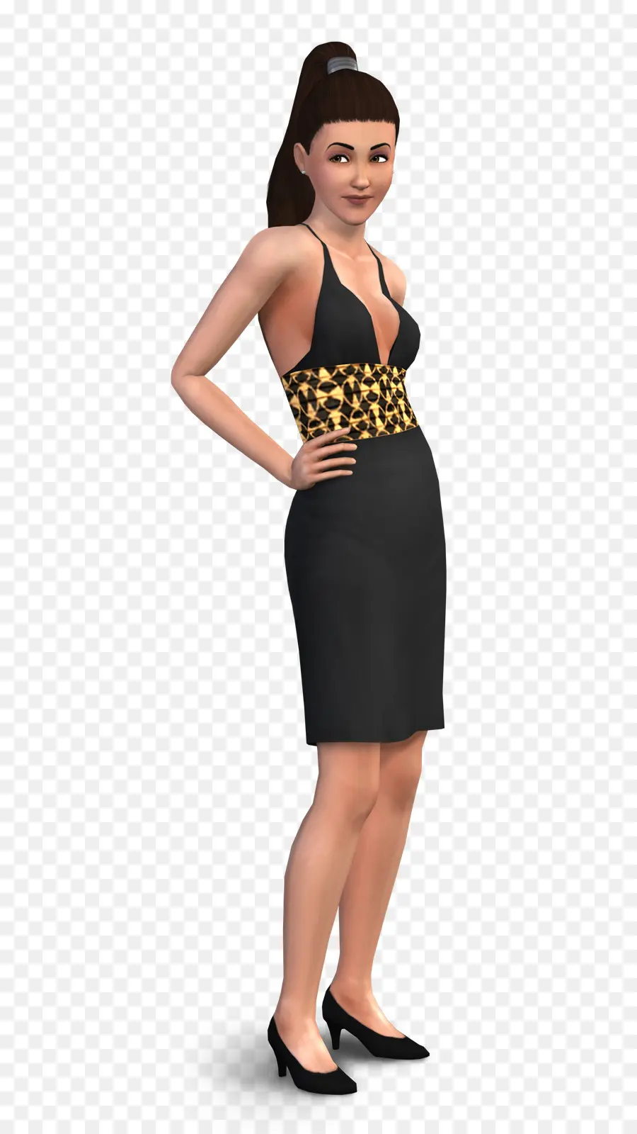 Personaje Femenino，Sims PNG