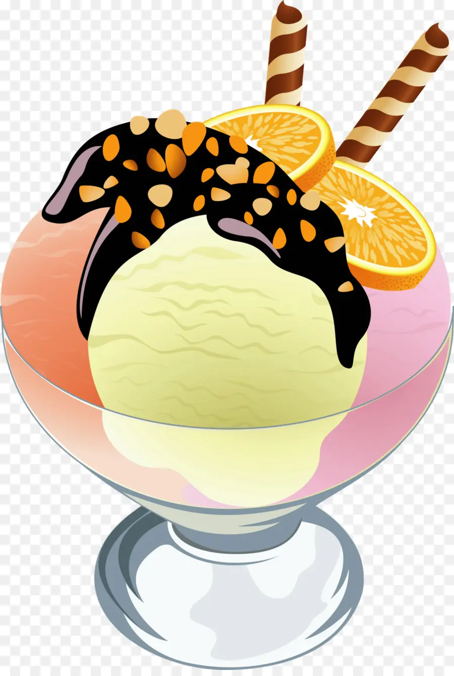 Helado，Sundae PNG