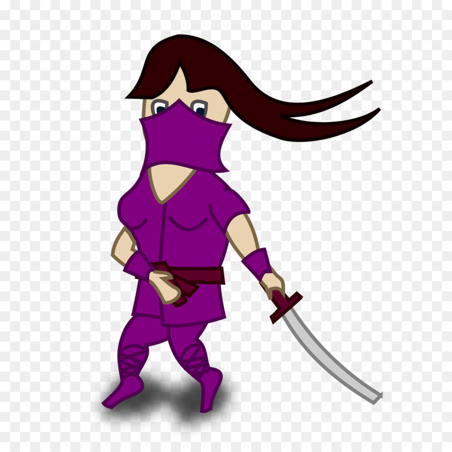 Ninja Púrpura，Espada PNG