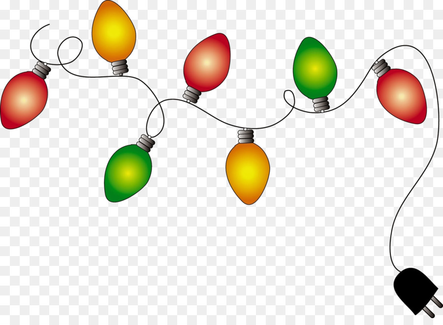 luces de navidad png transparente