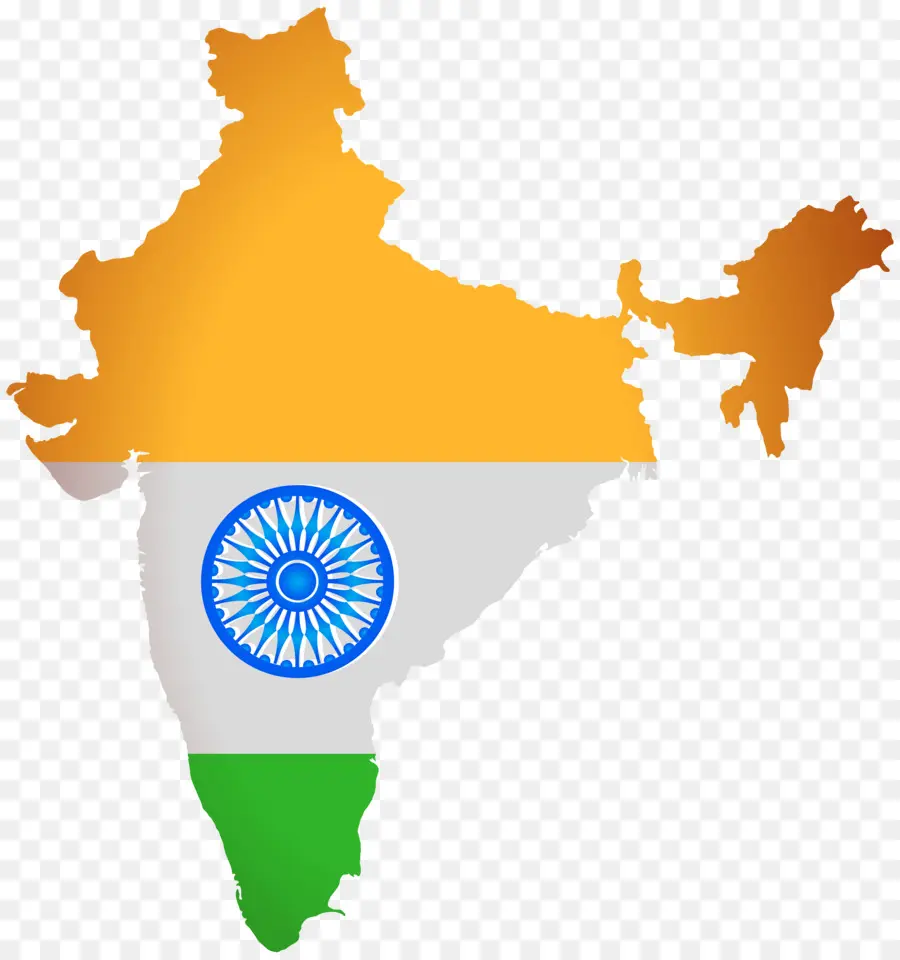 La India，Mapa PNG