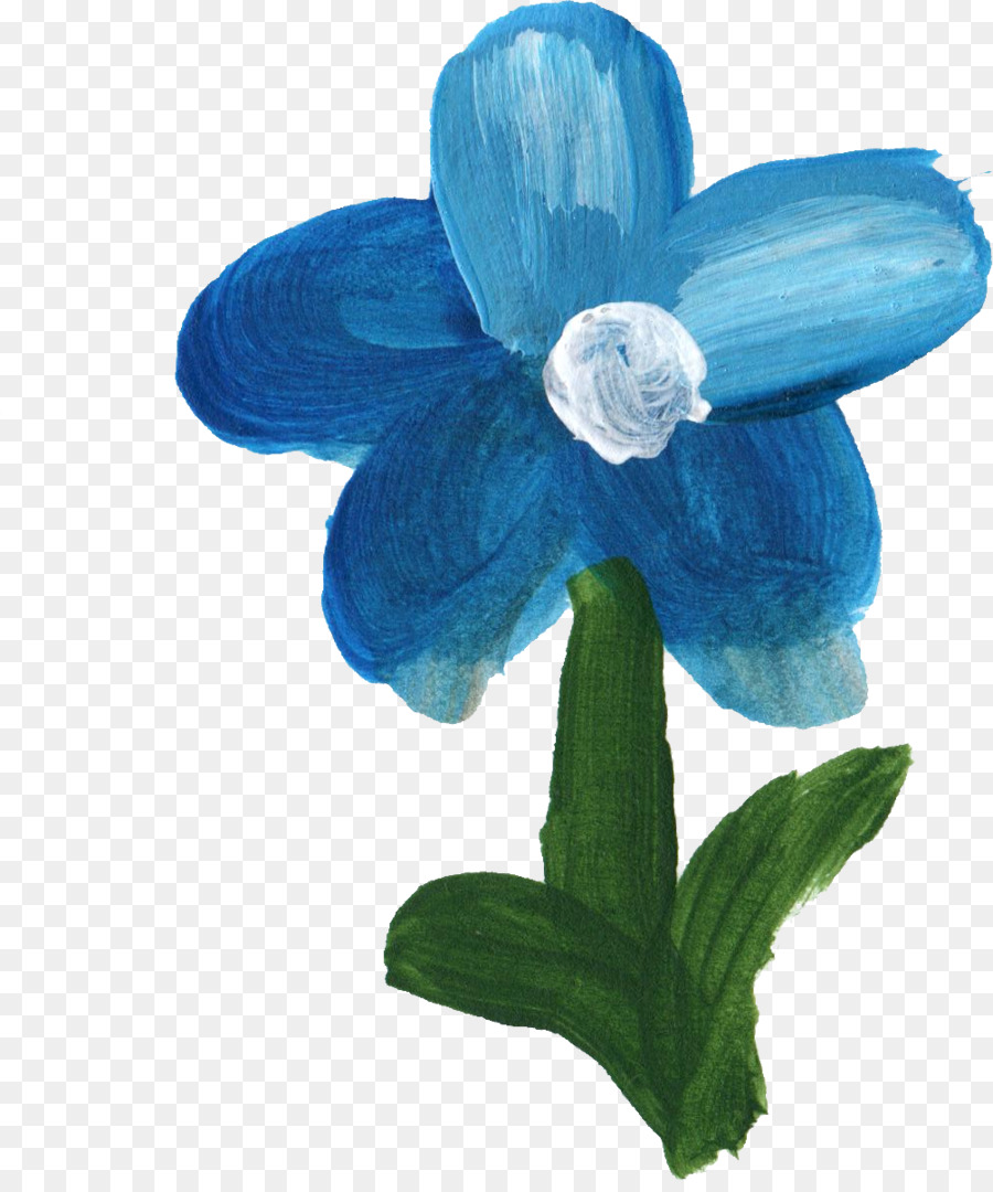 Flor，Azul PNG