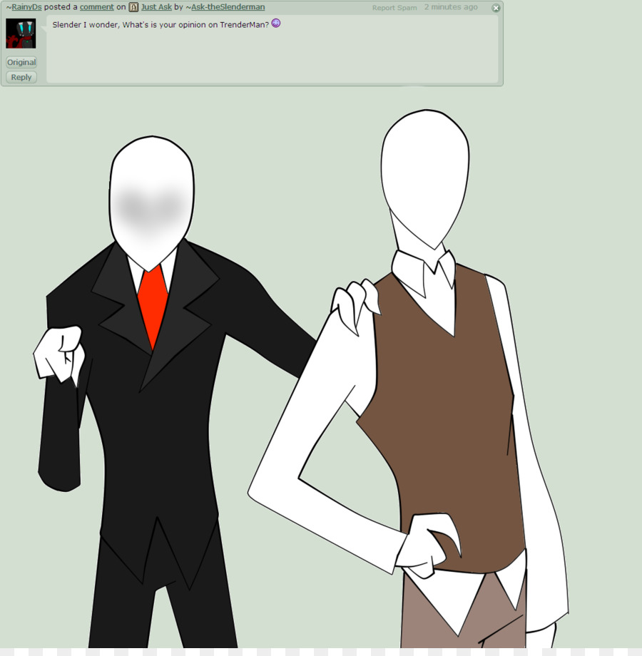 Esbelta Los Ocho Páginas，Slenderman PNG